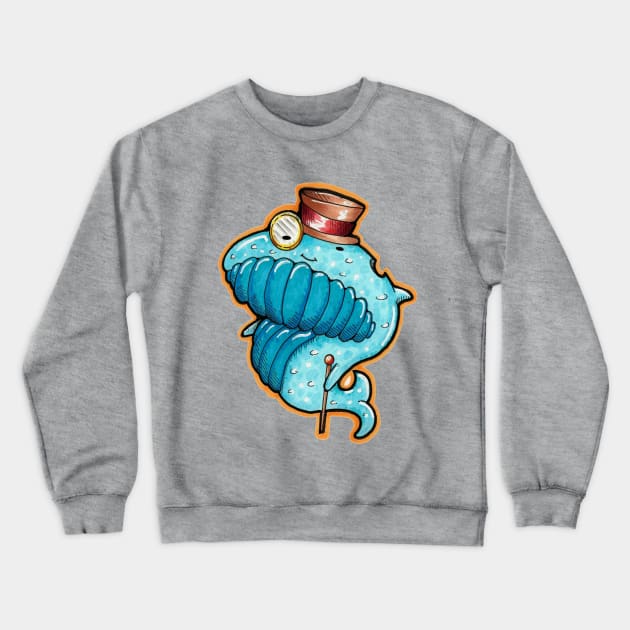 Fancy Whale Crewneck Sweatshirt by paintchips